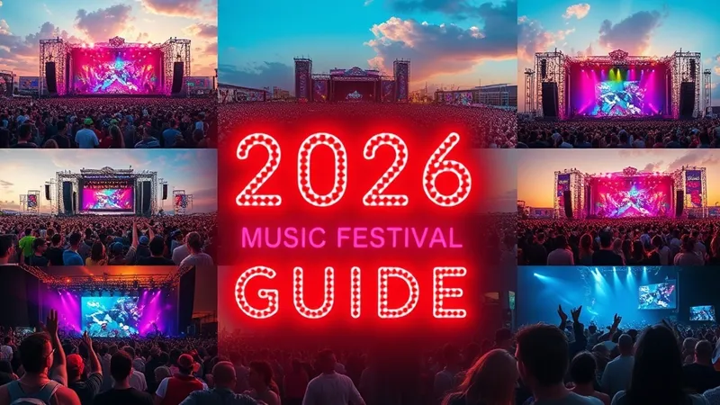 Festivals de musique 2026 : le guide ultime pour choisir vos événements