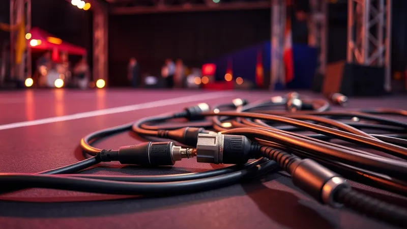 Optimisation du câblage scène pour éliminer les interférences audio en extérieur