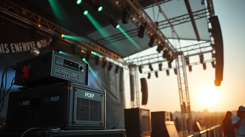 Optimiser la consommation électrique de votre scène en festival : Guide 2026