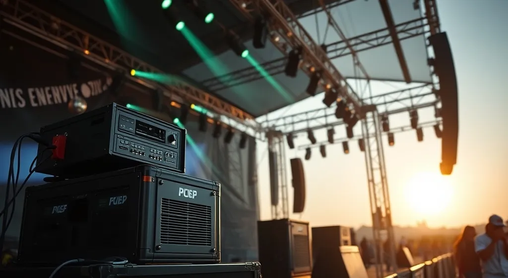 Optimiser la consommation électrique de votre scène en festival : Guide 2026