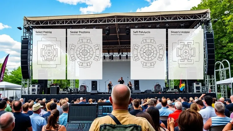 Placement des enceintes sur scène de festival : obtenir un son clair et éviter les zones mortes