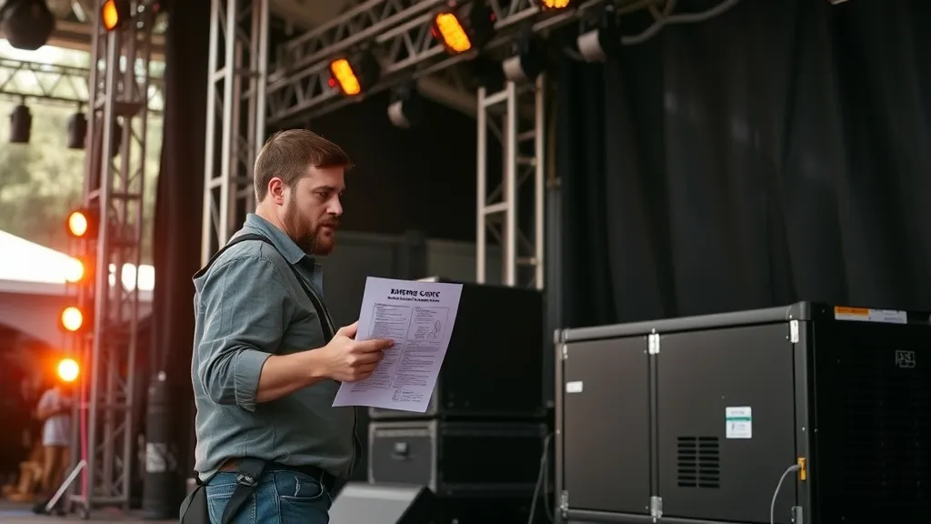 Plan micro coupure d’énergie pour sonorisation de festival : sécurité et continuité audio